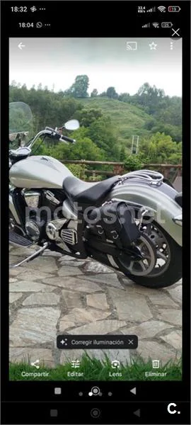 Yamaha XVS1300A Midnight Star - Vista 10