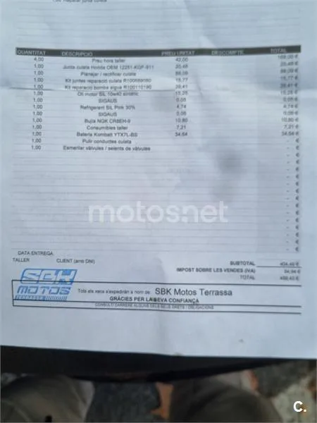 Honda NES 125 – Vista 7