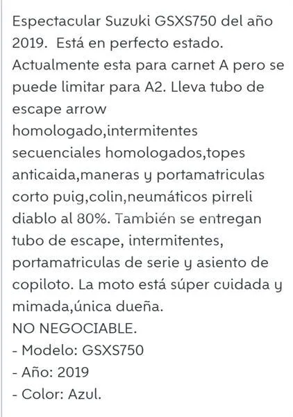 Suzuki GSX-S750 – Vista 9