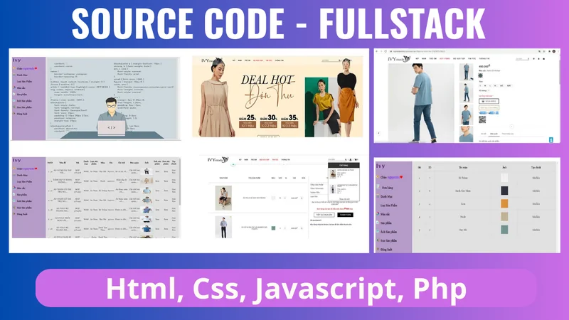Full Source code dự án lập trình Fullstack website bán hàng