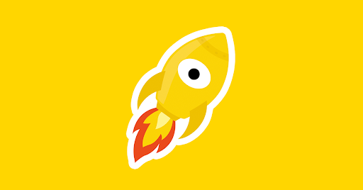 The Mindera rocket logo, set on a yellow background, is the featured image for a blog post about important advice for coders. 