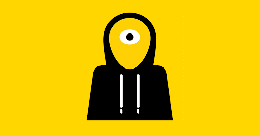 The Mindera hoodie icon on a yellow background is the featured image for a blog post about the best front-end technologies of 2019.