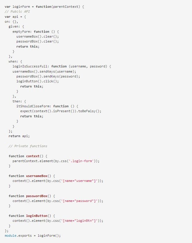 Designing beautiful automated browser tests