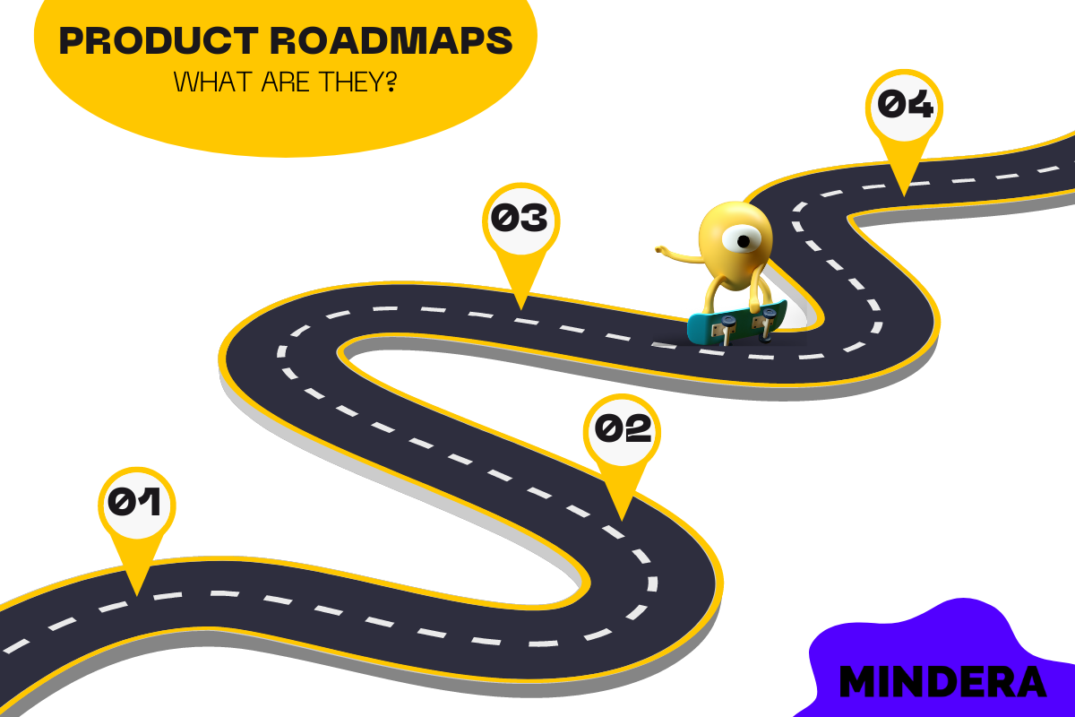 A 3D Minder skating through a product roadmap