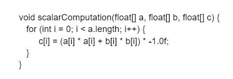 Java 19 vector API code 