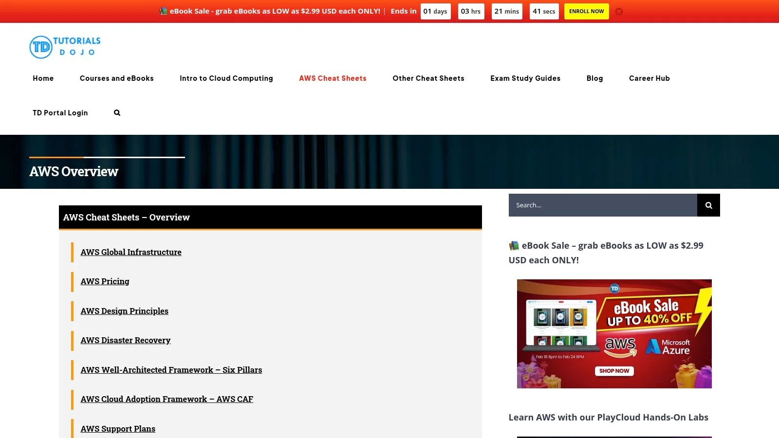 Tutorials Dojo – AWS Cheat Sheets