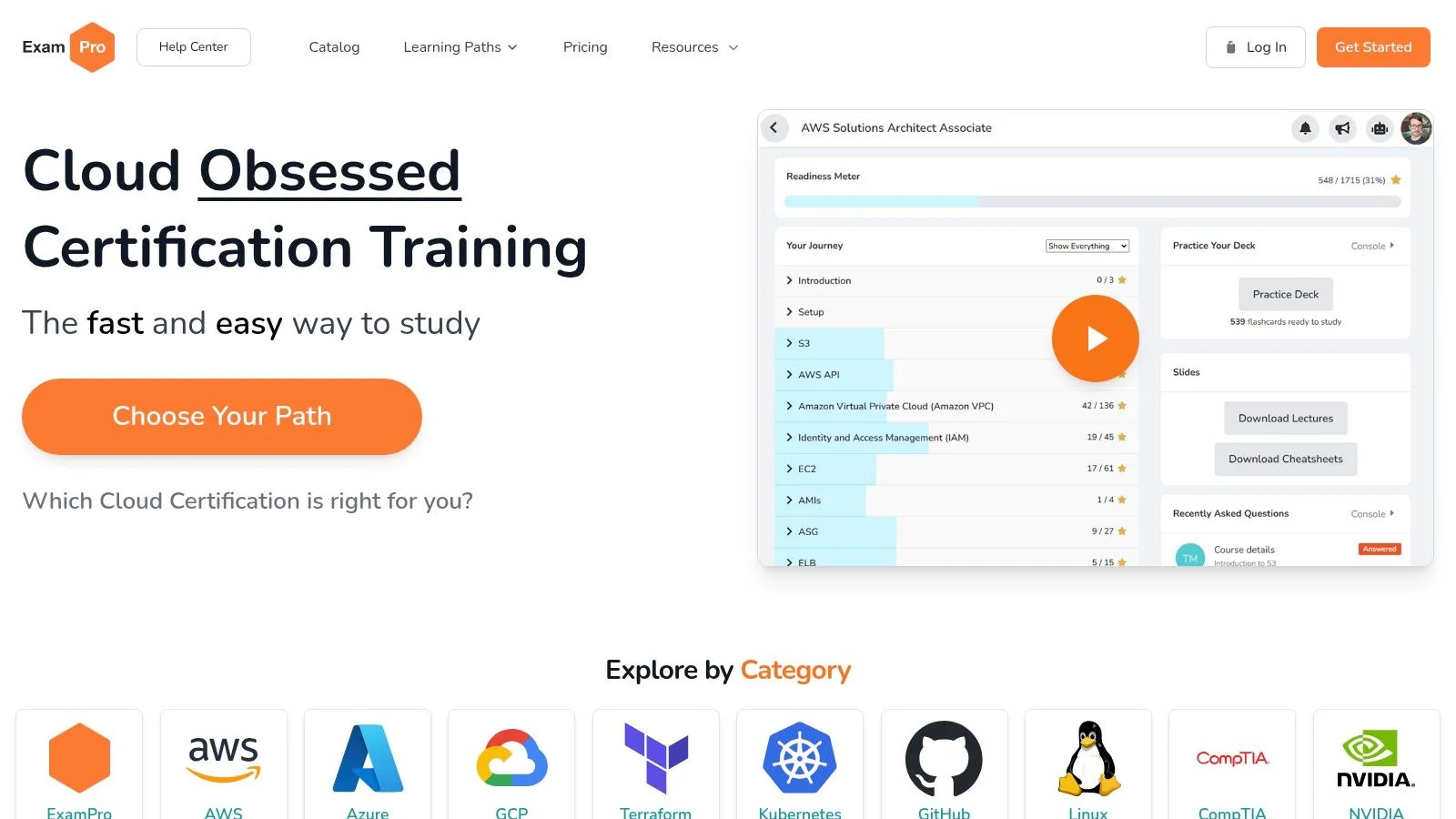 ExamPro – AWS Cheatsheets (included with paid courses)
