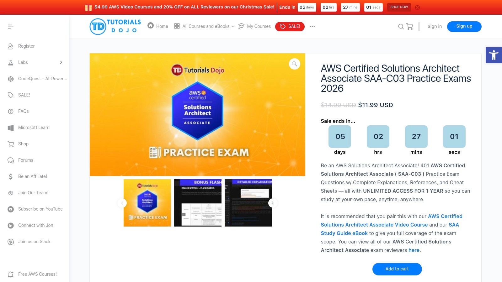 Tutorials Dojo (Jon Bonso)