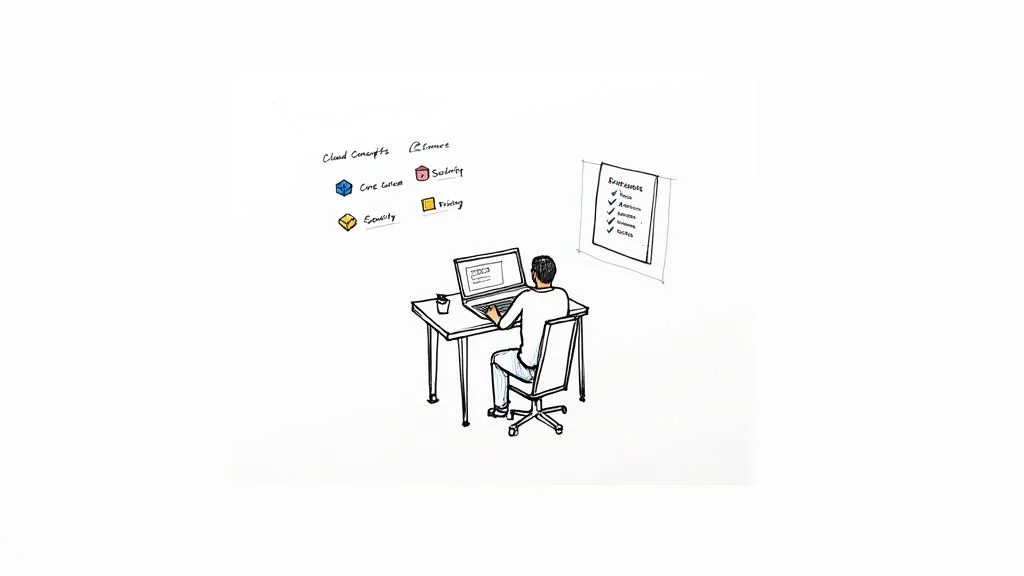 Infographic about az 900 practice exam