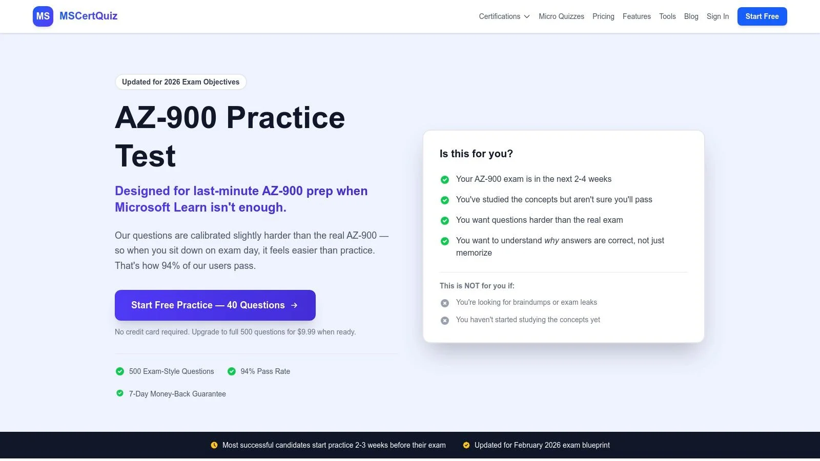 Udemy: Diverse AZ-900 Practice Test Options Screenshot of a Udemy course listing for AZ-900 practice tests, showing course details and reviews.