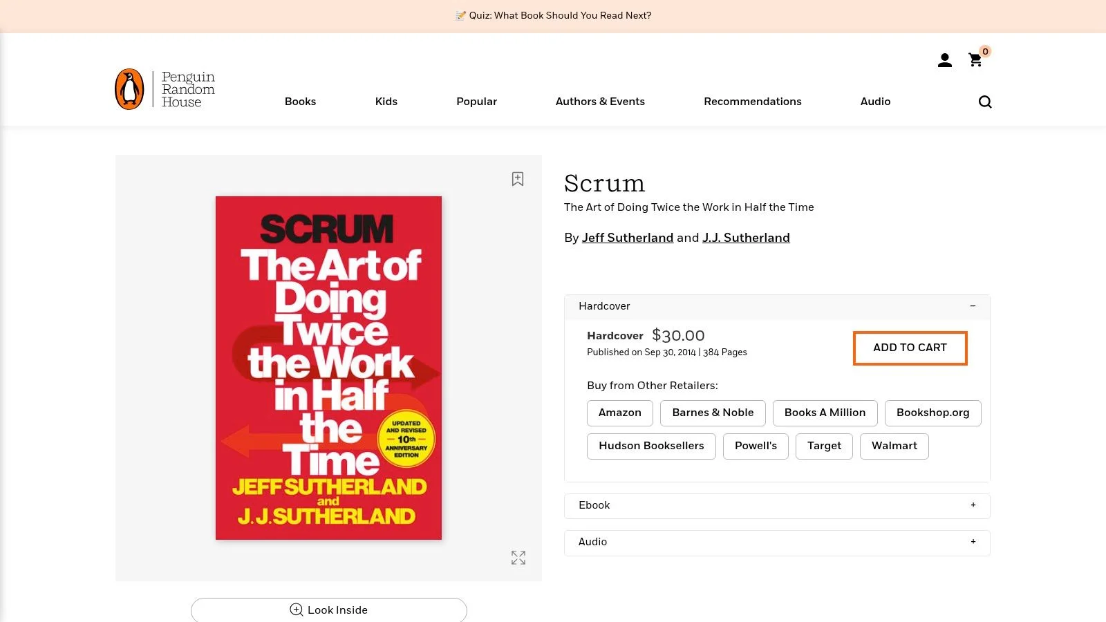Scrum book cover