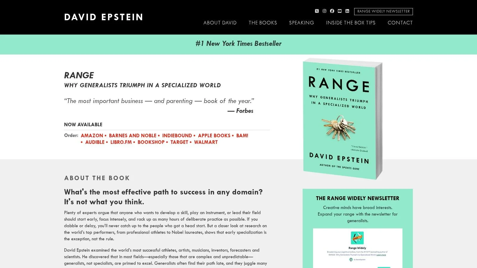 Range book cover