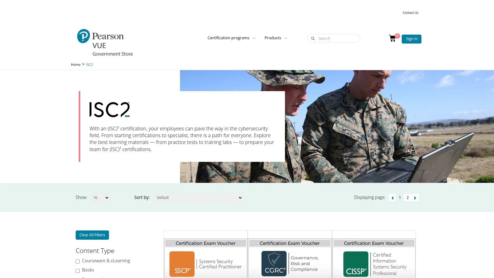ISC2 – Official Practice Quizzes