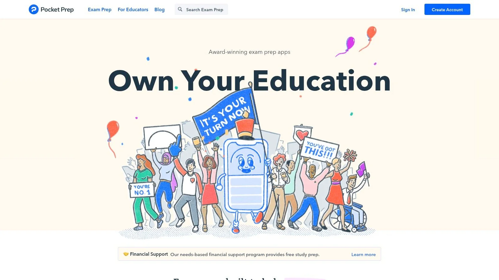 Pocket Prep (mobile app) – Free Tier