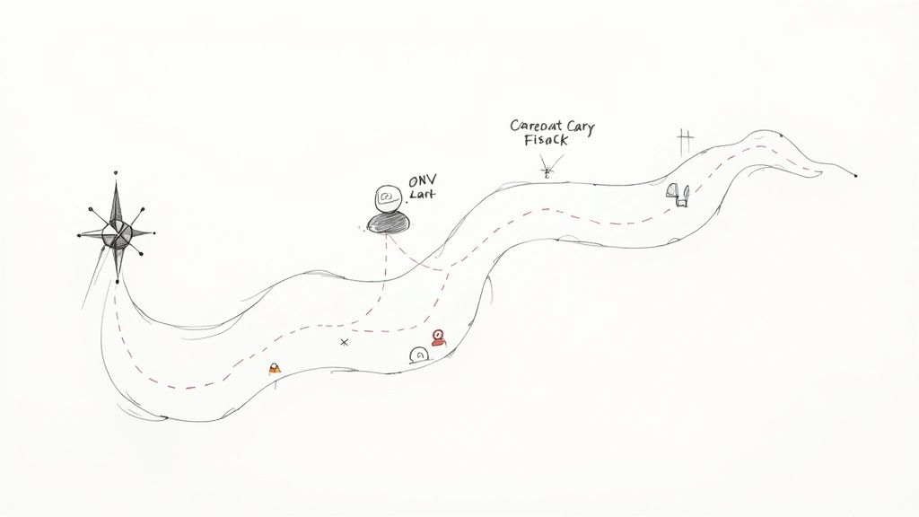 Cybersecurity professionals collaborating around a computer screen