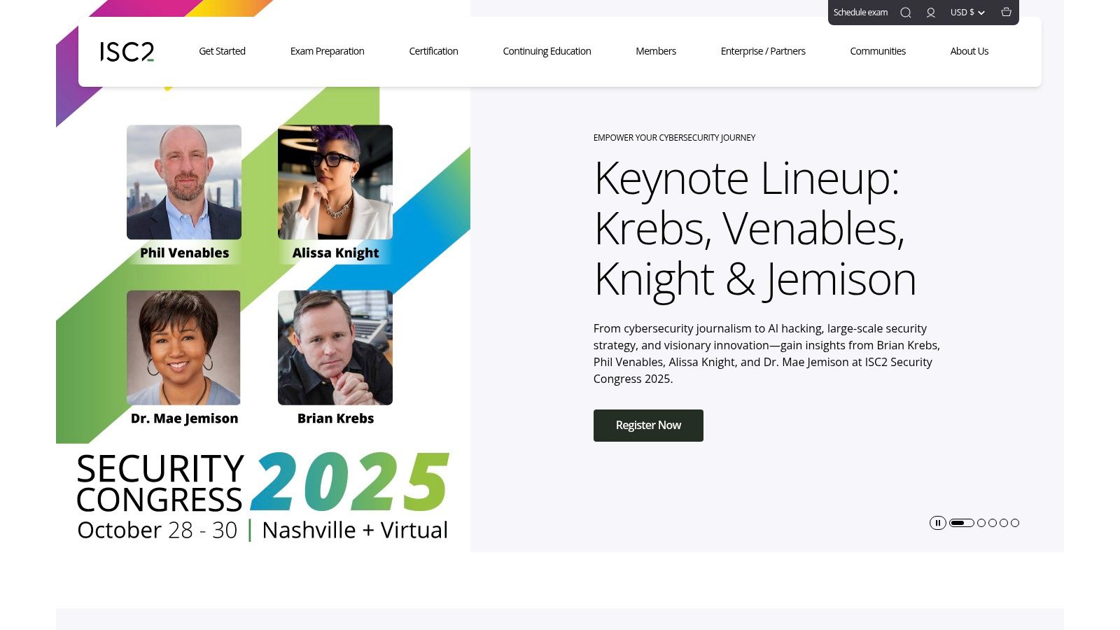 ISC2 (Certified in Cybersecurity — CC)