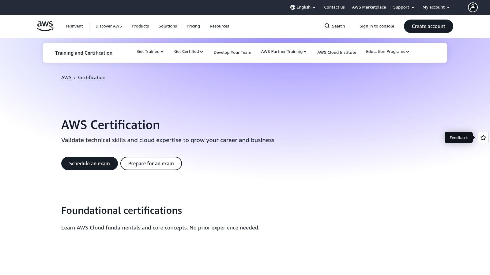 AWS Training and Certification