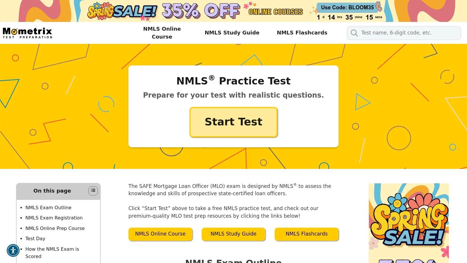 Mometrix — Free NMLS Practice Test