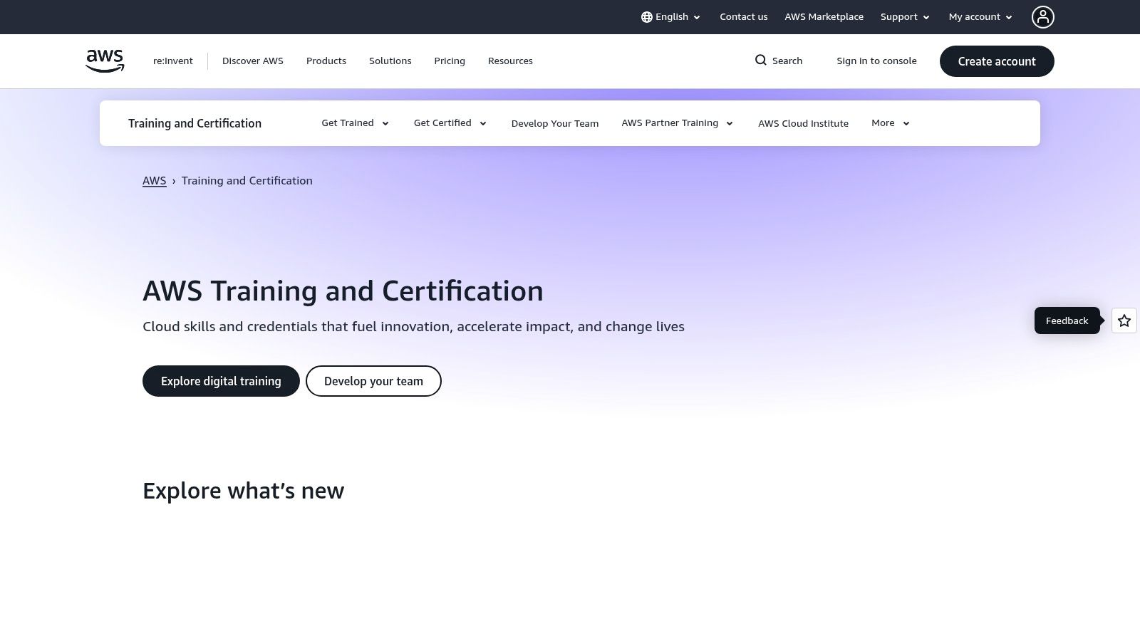 AWS Training and Certification