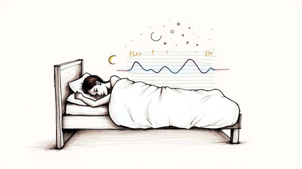 A person sleeping peacefully, symbolizing the restorative and memory-boosting power of sleep.