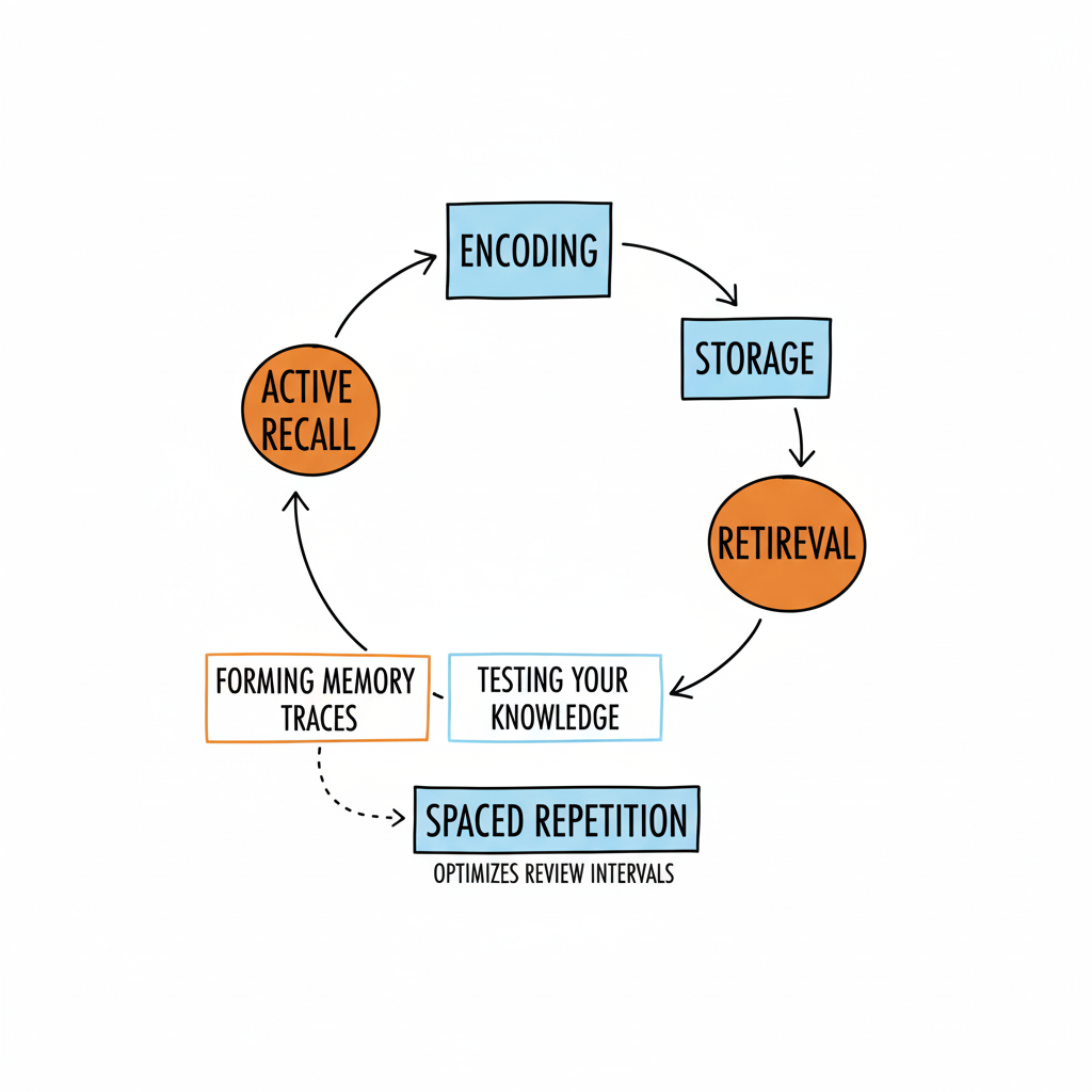Infographic about how to improve memory retention