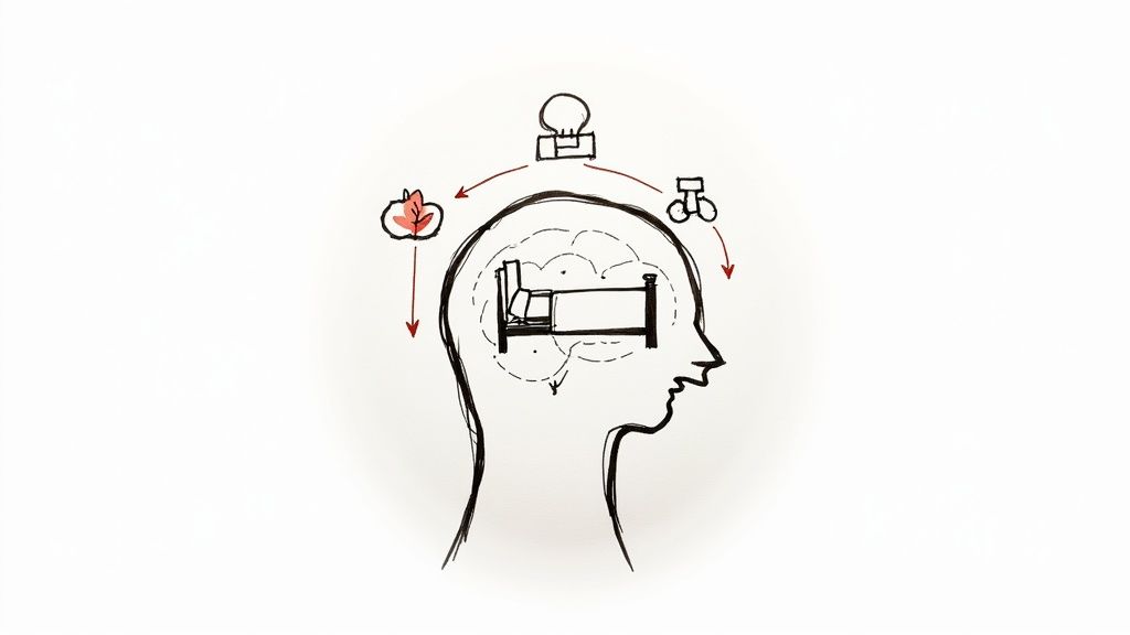 A person meditating outdoors, symbolizing mental clarity and focus.