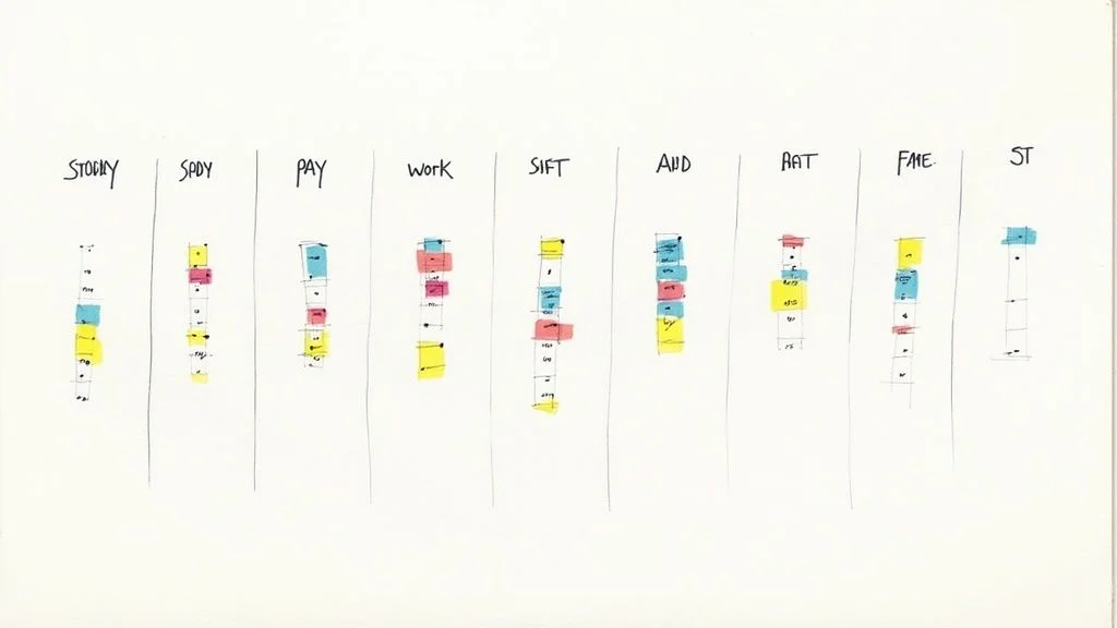 A calendar is shown with highlighted blocks for PMP study, integrated with other life commitments.