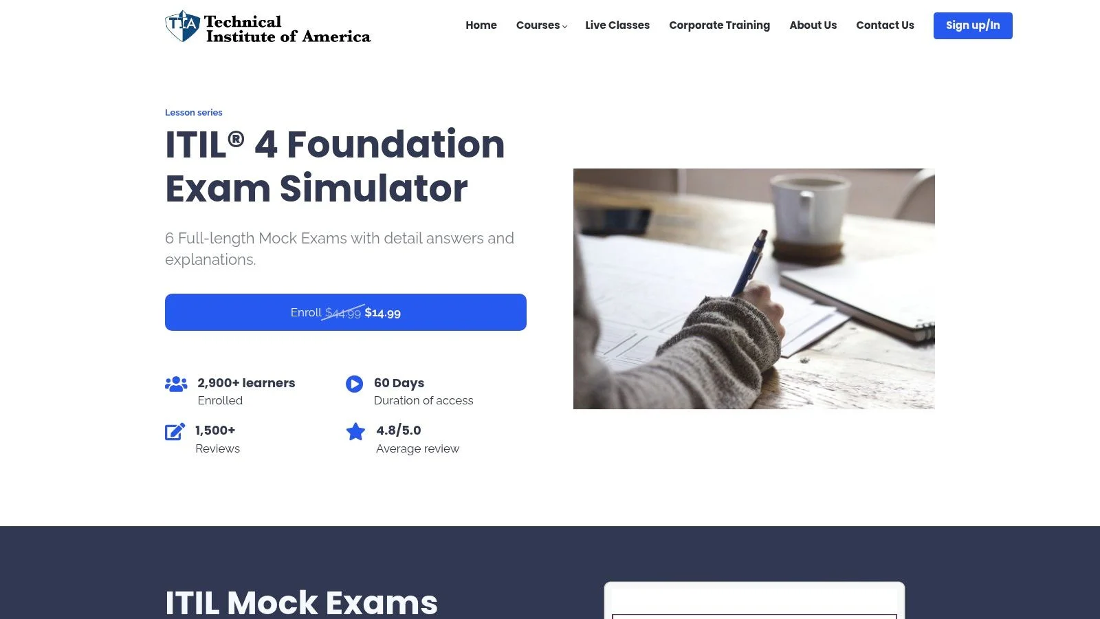 TIA Exams — ITIL 4 Foundation Exam Simulator