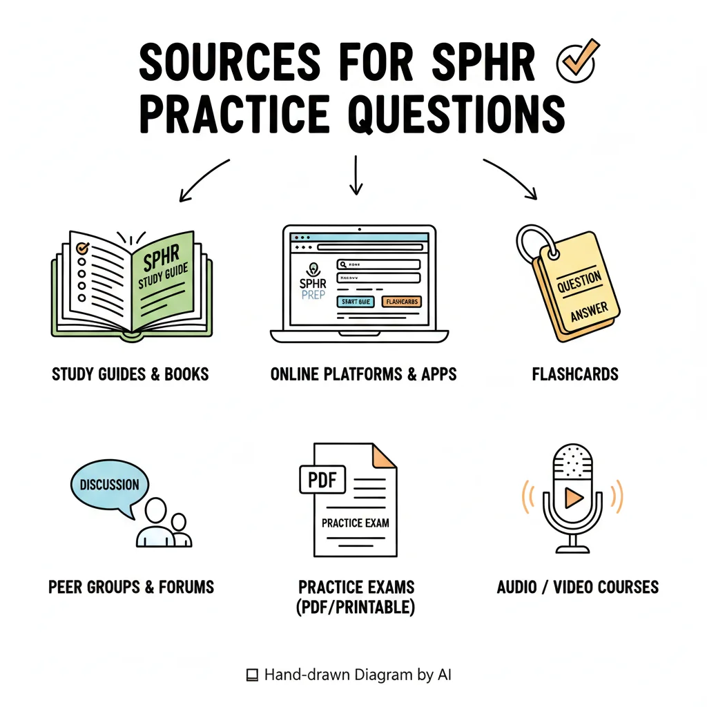 Top 7 Sources for Practice SPHR Questions (2026)