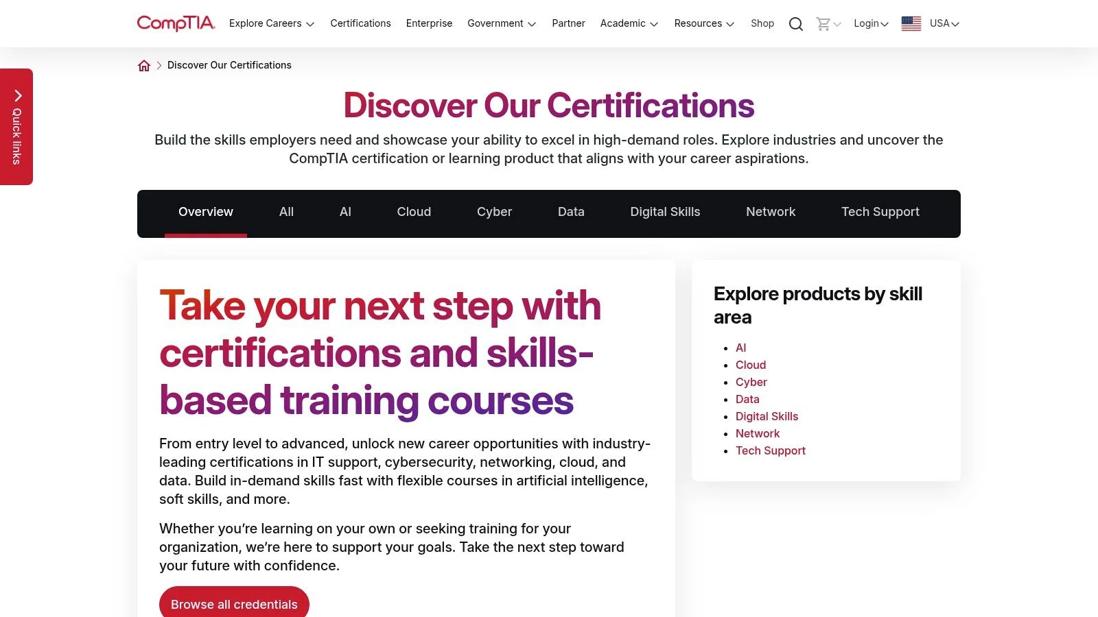 A person studying with CompTIA CertMaster Practice on a tablet
