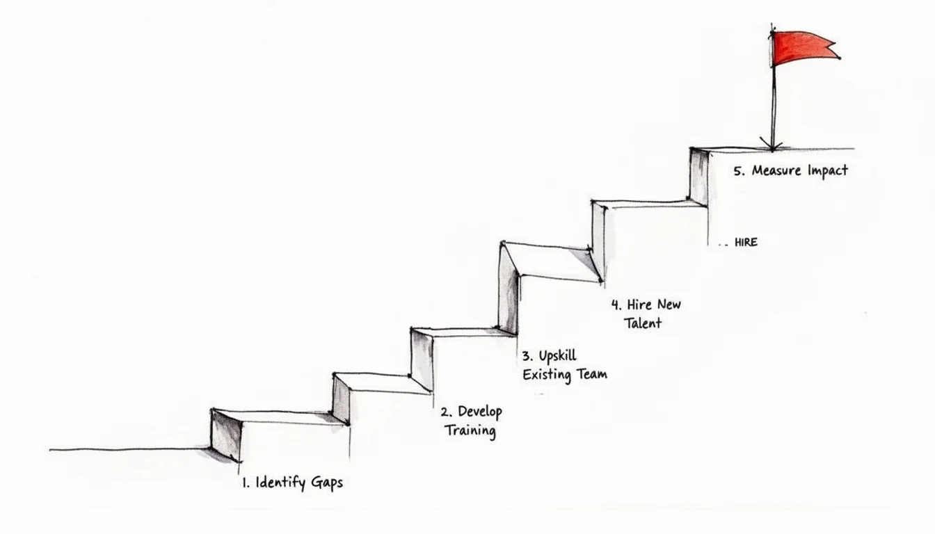 Infographic about skill gap analysis template