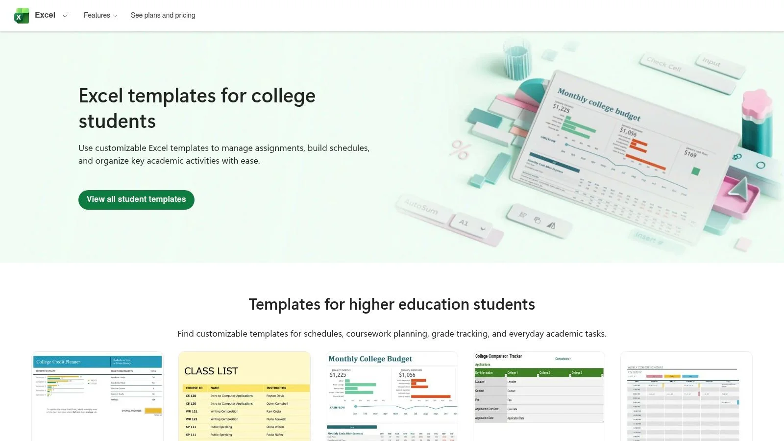 Microsoft Create / Microsoft 365 templates Interface