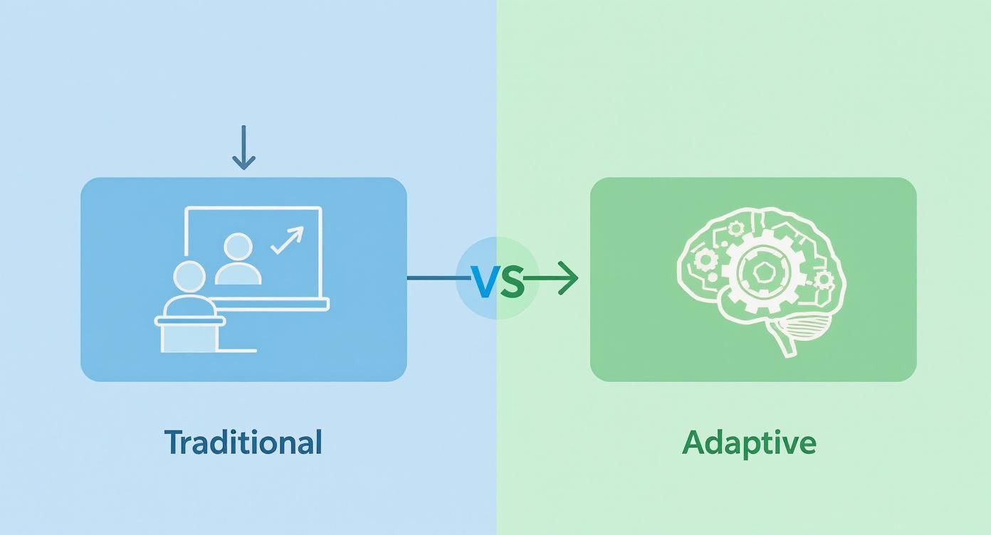 Infographic about what is adaptive learning