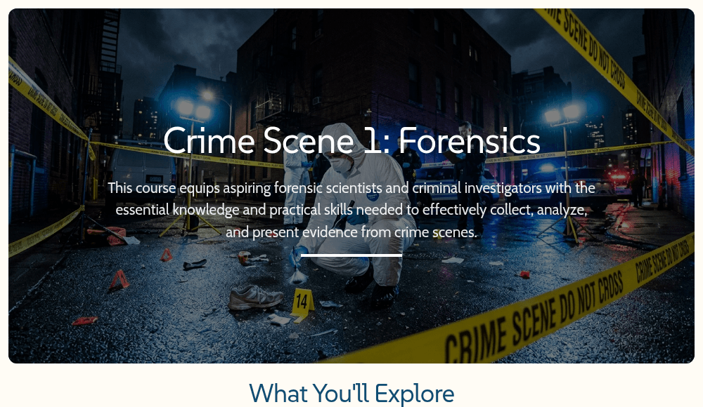 Crime Scene 1: Forensics
