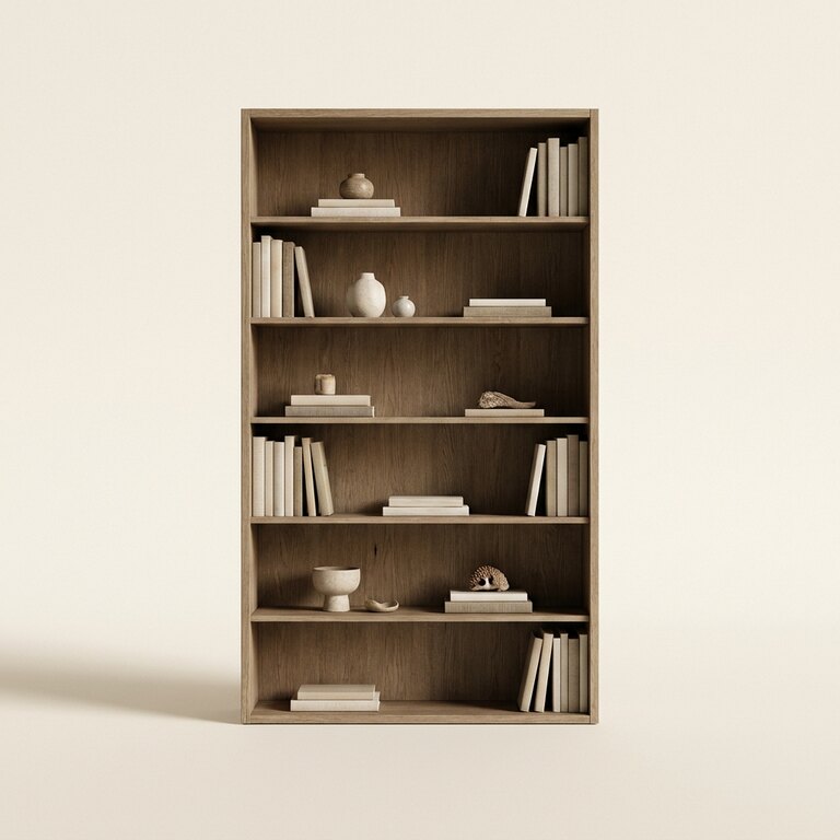Tall solid bookcase