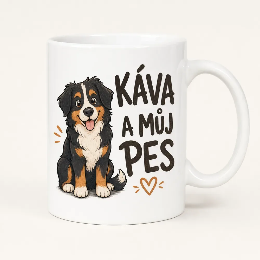 P hrnek kava a muj pes