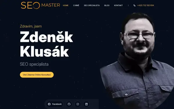 Náhled webu SEO Master – osobní web specialisty