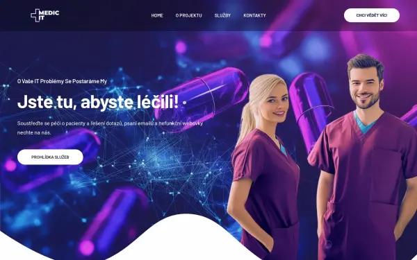 Náhled webu MedicIT – IT služby pro ordinace
