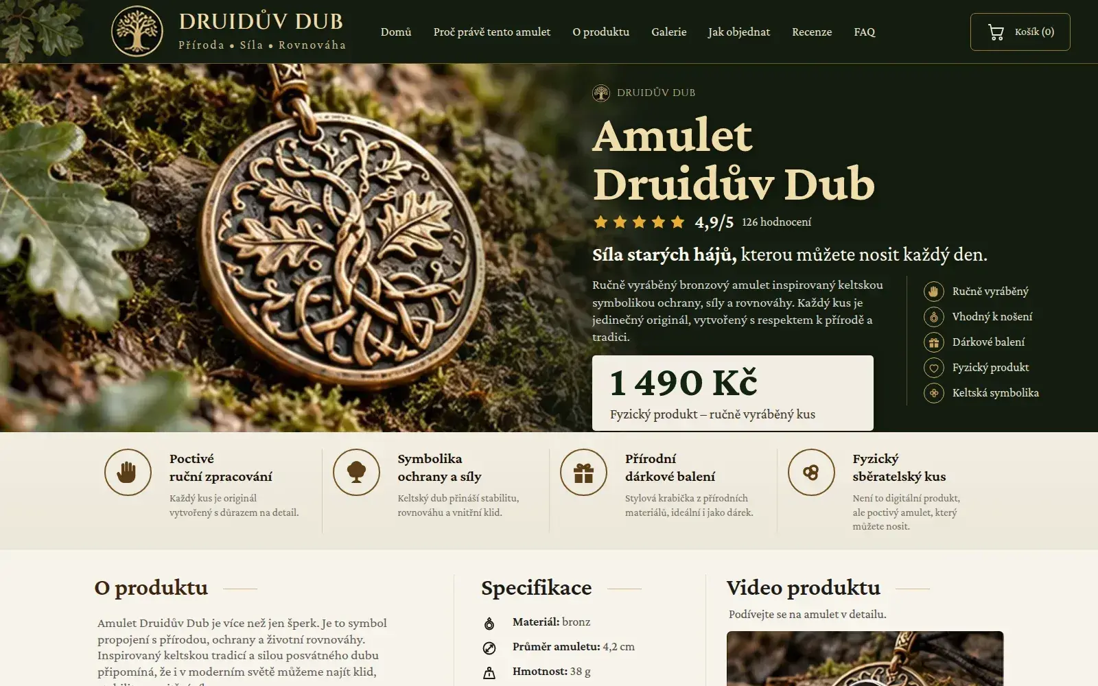 Šablona Druidův Dub – desktop
