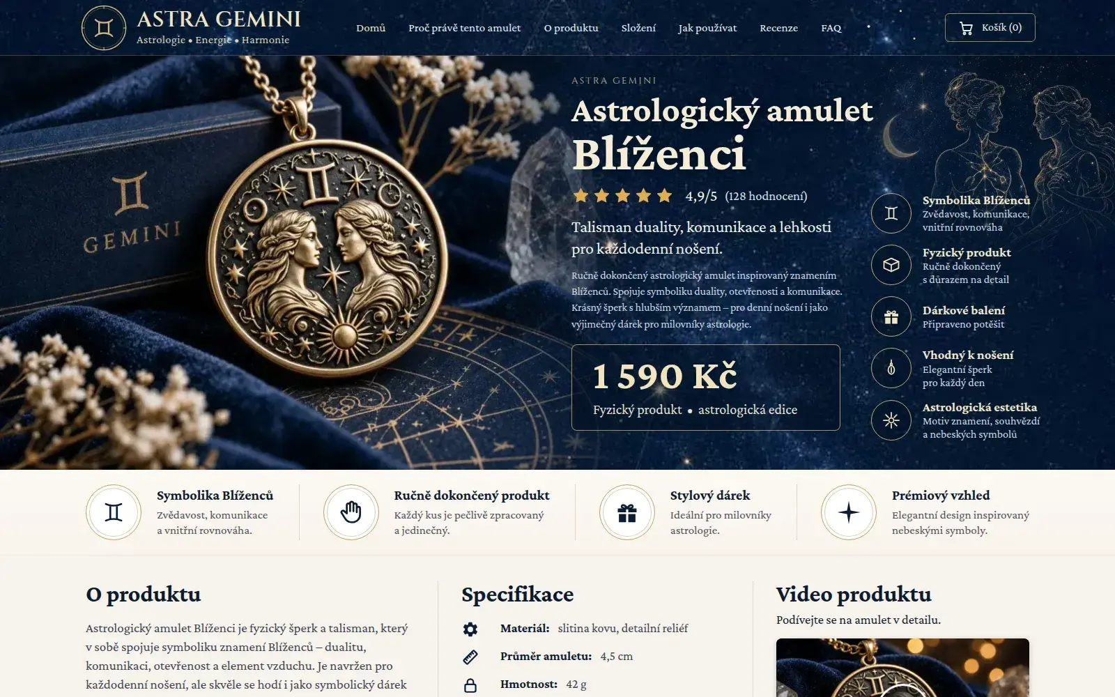 Šablona Astra Gemini – desktop