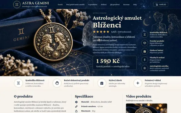Náhled šablony Astra Gemini