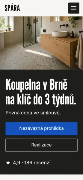 Šablona SPÁRA na mobilu