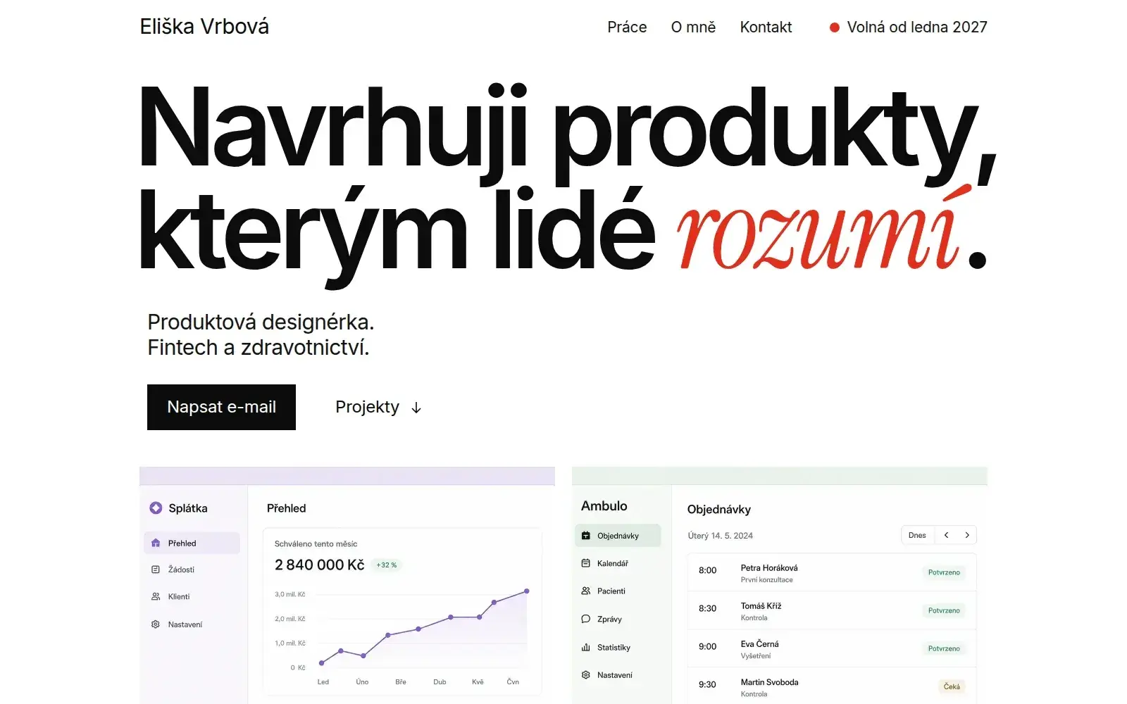 Šablona Eliška Vrbová na počítači