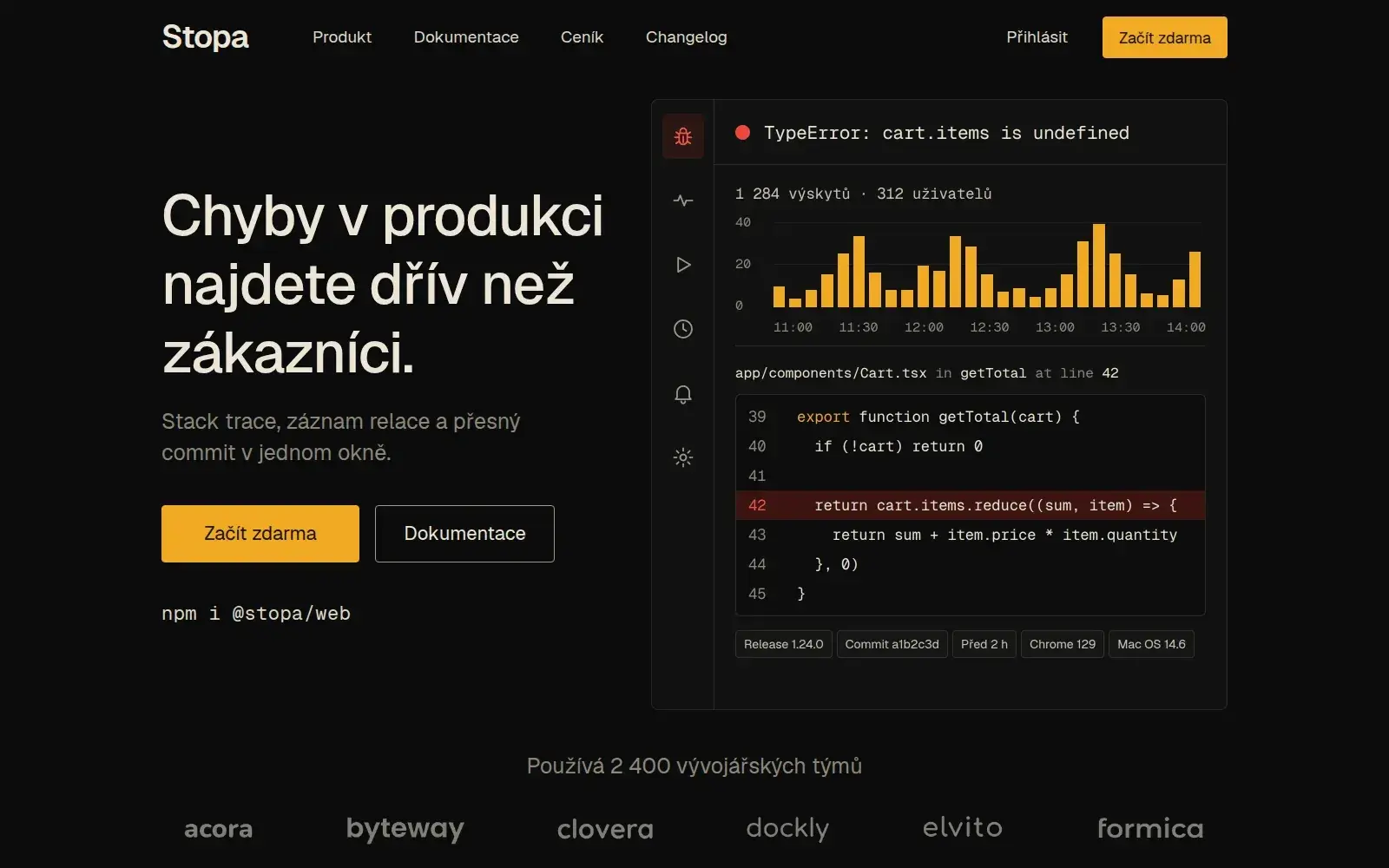 Šablona Stopa na počítači