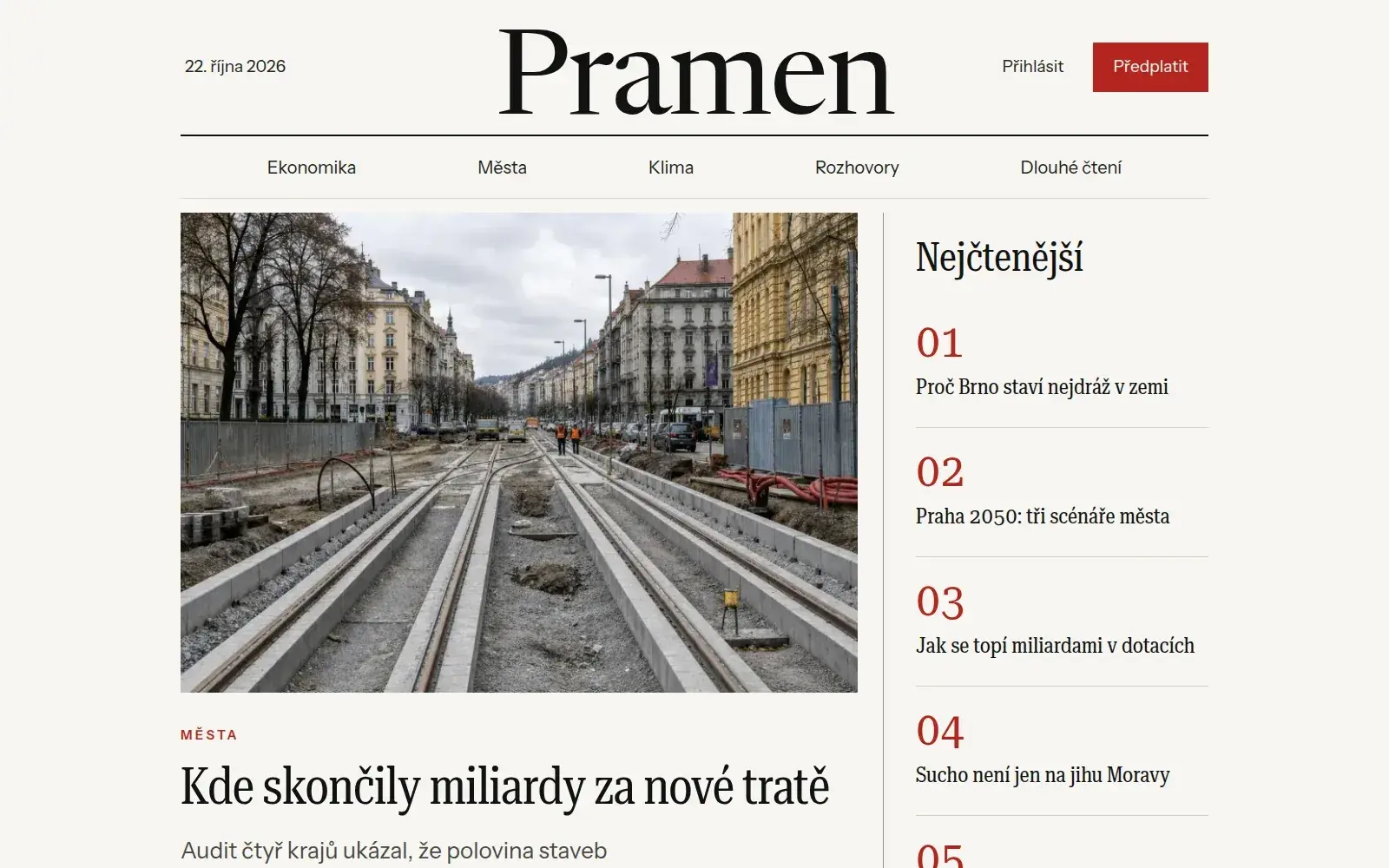 Šablona Pramen na počítači
