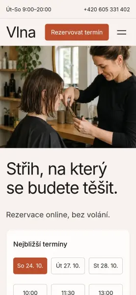 Šablona Vlna na mobilu