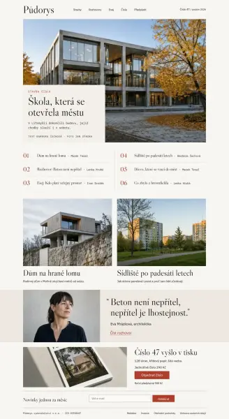 Šablona Půdorys celá úvodní stránka