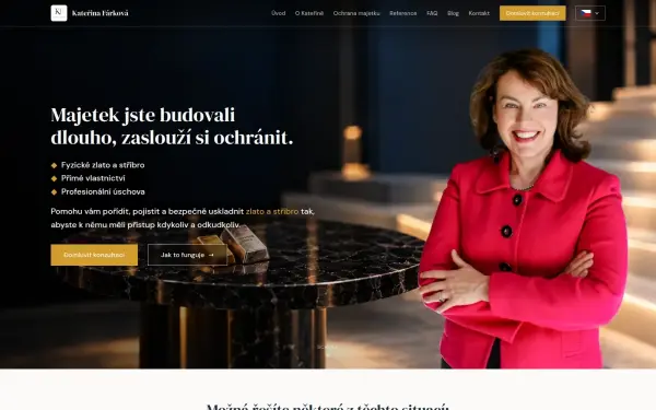 Náhled webu Kateřina Fárková – osobní web poradkyně