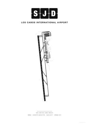 SJD Los Cabos International Airport map poster