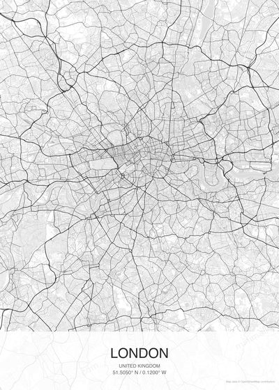 London map poster